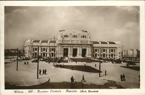 Milano Stazione Centrale Facciata Arch. Stacchini