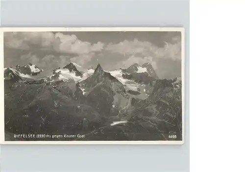Zermatt VS Riffelsee gegen Kauner Grat oetztaler Alpen Kat. Zermatt