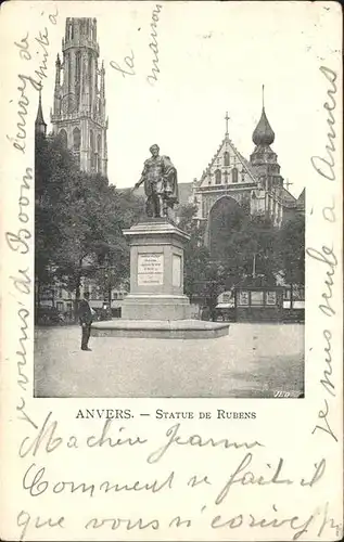 Anvers Antwerpen Statue de Rubens /  /