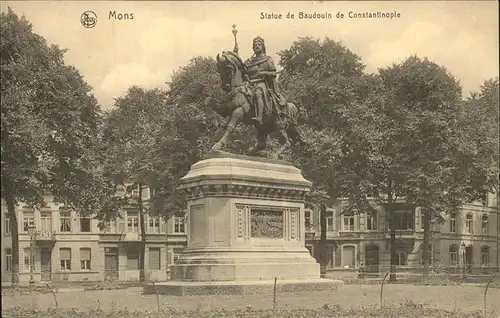 Mons Statue de Baudouin Constantinople Kat. 