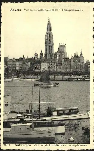 Anvers Antwerpen Cathedrale Torengebouwen Schiff /  /