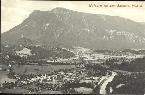 Goisern Oberoesterreich Panorama mit dem Sarstein Dachsteingebirge Kat. Gmunden