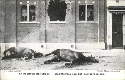 Berchem Antwerpen Slachtoffers van het Bombardement Kat. 