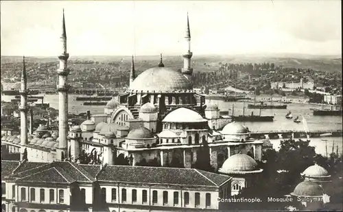 Constantinopel Istanbul Mosquee Suleyman Hafen Schiffe /  /