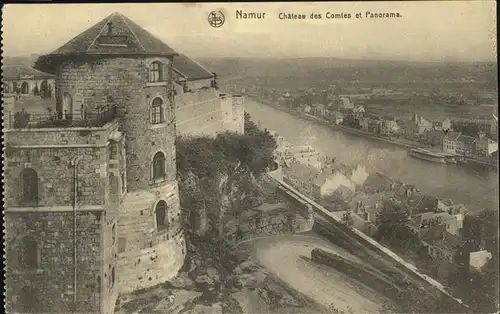 Namur Wallonie Chateau Panorama Kat. 