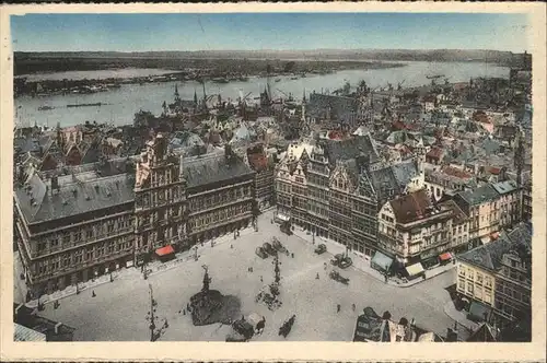 Anvers Antwerpen Panorama Grand Place Escaut /  /