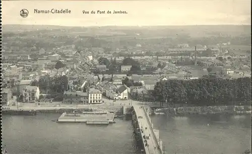 Namur Wallonie Citadelle Jambes Flugaufnahme Kat. 
