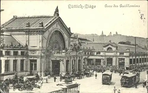Luettich Liege Gare Guillemins Bahnhof Strassenbahn Kat. 