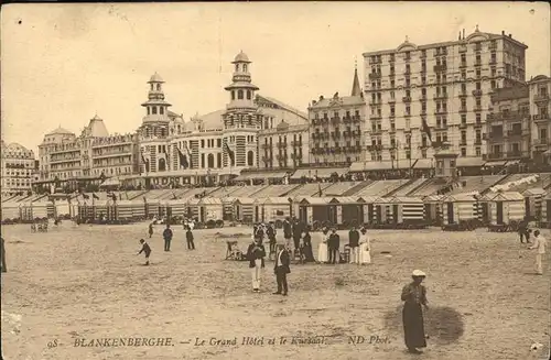 Blankenberghe Grand Hotel Kursaal Kat. 