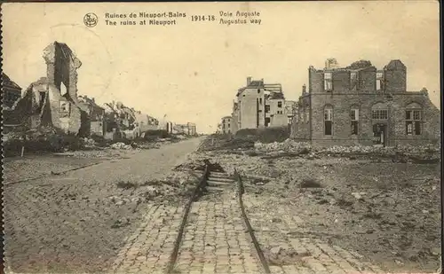 Nieuport Bains Ruins Nieuport 1914 1918 Kat. 