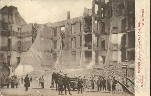 Anvers Antwerpen Bombardement 1914 /  /