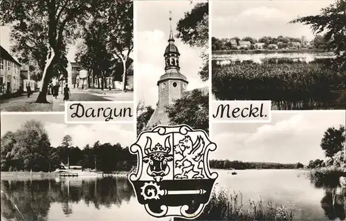 Dargun Mecklenburg-Vorpommern Teilansichten Pfarrkirche See Wappen / Dargun /Demmin LKR
