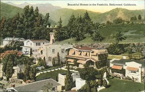 Hollywood California Beautiful Homes in the Foothills