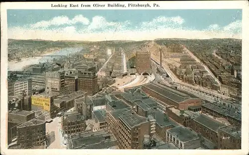 Pittsburg Pennsylvania Looking East from Oliver Building