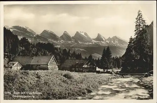 Toggenburg Obertoggenburg aelpli mit Churfirsten / St Gallen /Bz. St. Gallen City