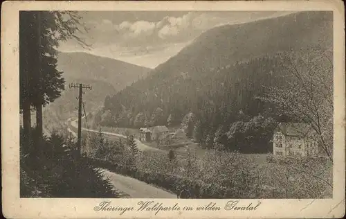 Gehlberg Thueringer Waldpartie im wilden Geratal / Gehlberg /Ilm-Kreis LKR