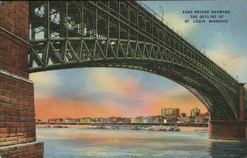 St Louis Missouri Eads Bridge Showing /  /