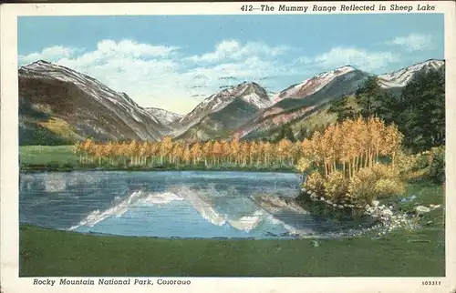 Rocky Mountain National Park Colorado Mummy Range Sheep Lake