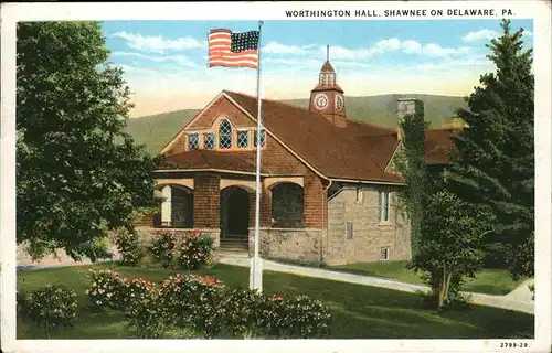 Delaware PA Worthington Hall Shawnee Kat. USA