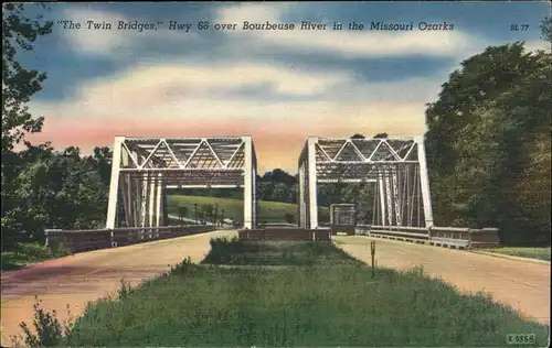 Missouri Ozarks The Twin Bridges Kat. USA