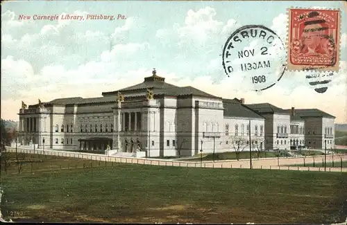 Pittsburg Pennsylvania New Carnegie Library Kat. United States