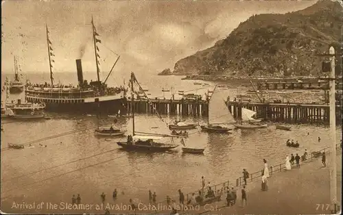 Catalina Island Steamer at Avalon Kat. United States