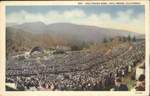 Hollywood California Hollywood Bowl. Kat. United States
