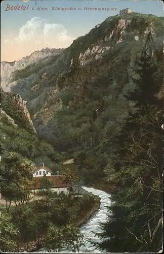 Bodetal Harz Koenigsruhe und Hexentanzplatz Kat. Deutschland