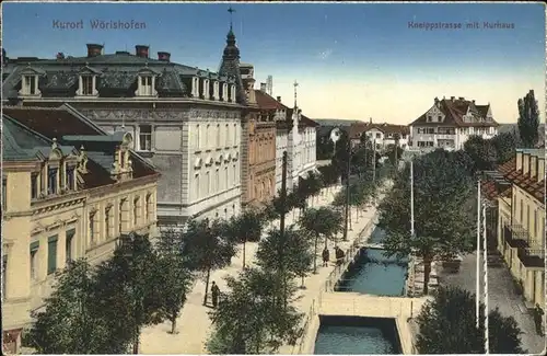 Woerishofen Kneippstrasse mit Kurhaus Kat. Deutschland