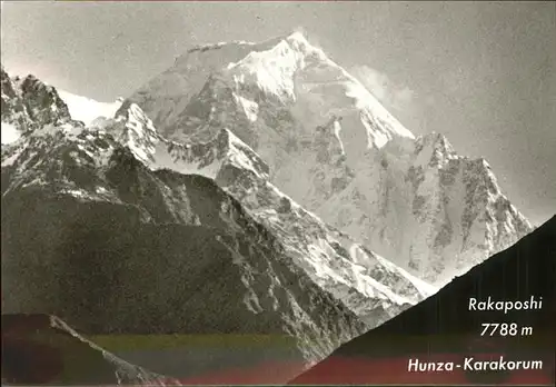 Pakistan Rakaposhi Hunza Karakorumgebirge Himalaya Joerg Lehne Gedaechtnis Expedition Kat. Pakistan