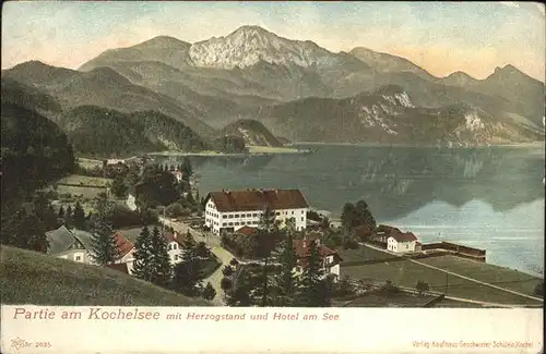 Kochel See Herzogstand und Hotel am See / Kochel a.See /Bad Toelz-Wolfratshausen LKR