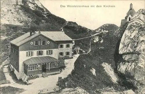 Wendelsteinhaus mit Kirchlein Kat. Bayrischzell