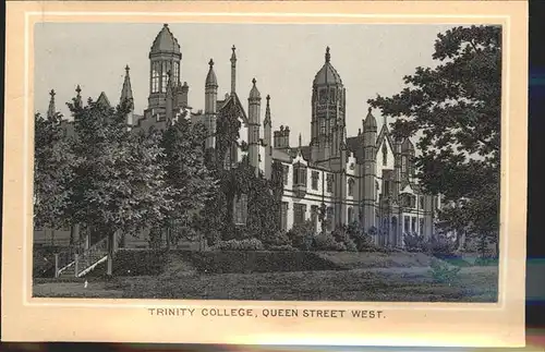 Toronto Canada Trinity College Queen Street Kat. Ontario