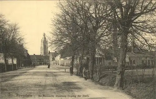 Roeselare West Vlaanderen De Meensche Steenweg Kirche Kat. 