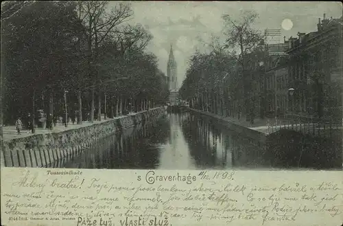Gravenhage Kanalpartie Kat. Niederlande