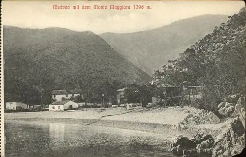 Lovrana Medvea mit dem Monte Maggiore Kat. Kroatien