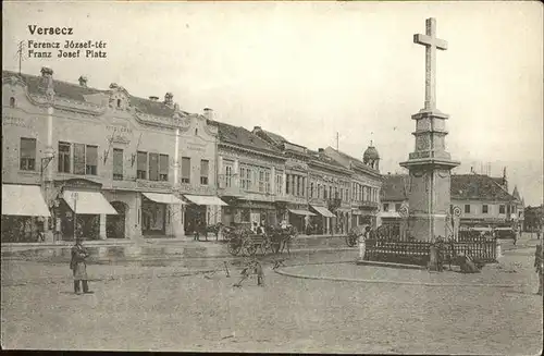 Versecz Franz Josef Platz Denkmal Kat. Serbien