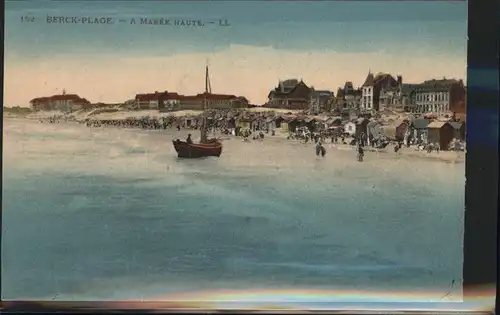 Berck-Plage A maree haute bateau / Berck /Arrond. de Montreuil