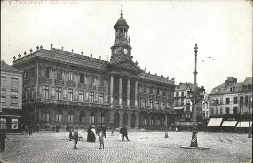 Cambrai Place du Marche Marktplatz Feldpost Kat. Cambrai