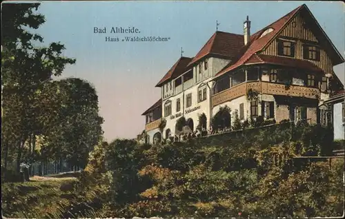 Bad Altheide Haus Waldschloesschen Goldfenster Kat. Polen