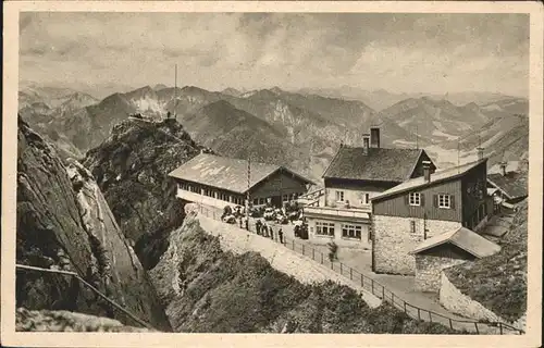 Wendelsteinhaus mit Alpenpanorama Kat. Bayrischzell