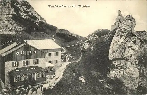 Wendelsteinhaus mit Kirchlein Kat. Bayrischzell