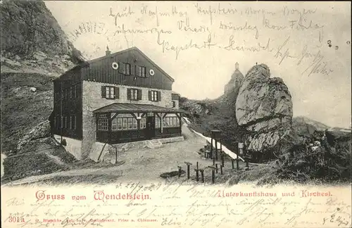 Wendelsteinhaus Unterkunftshaus und Kircherl Kat. Bayrischzell