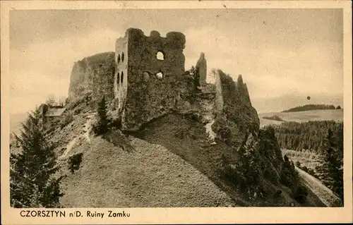 Czorsztyn Schorstin Ruiny Zamku Ruine