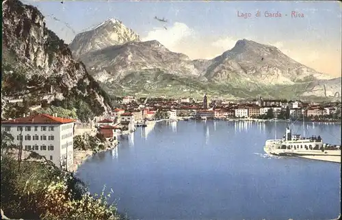 Riva del Garda Panorama Dampfer /  /Trento