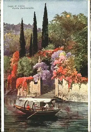 Bellagio Lago di Como Giardino della Villa Carlotta Punta Balbianello Kuenstlerkarte Frige