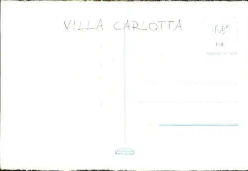 Bellagio Lago di Como Giardino della Villa Carlotta Punta Balbianello Kuenstlerkarte Frige