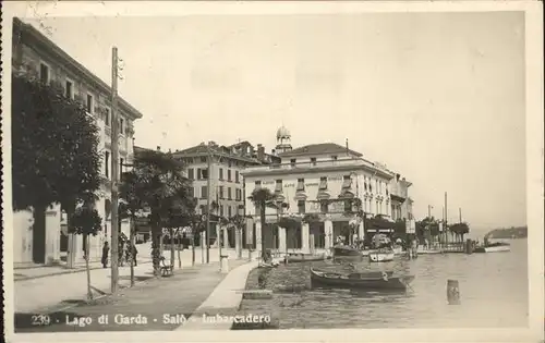 Salo Lago di Garda Imbarcadero Landungsbruecke Kat. 