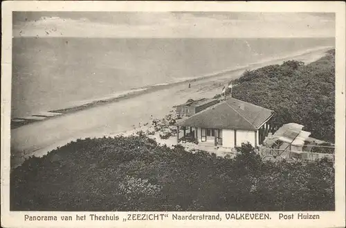 Valkeveen Naarden Panorama van het Theehuis "Zeezicht" Naarderstrand