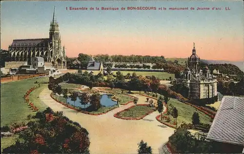 Bon Secours Basilique et le monument de Jeanne dArc Kat. 